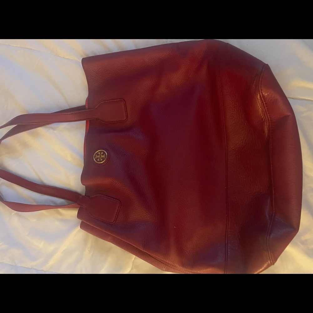 Red Tory Burch tote